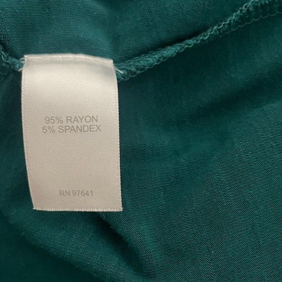 J.Jill Women's Floral Stretchy Knit Button Up 3/4 Sleeve Boho Dress Sz 3X - Picture 10 of 11